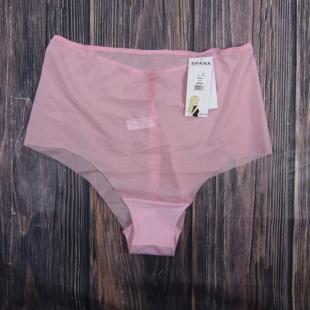 Spanx NEW NWT Womens Plus 1X Pink Gloss Hipster Panties Shaping 902P